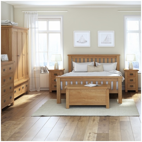 Stratford Oak Slatted Bed