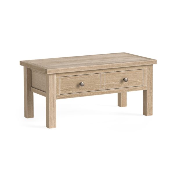Country Oak Coffee Table With Drawer