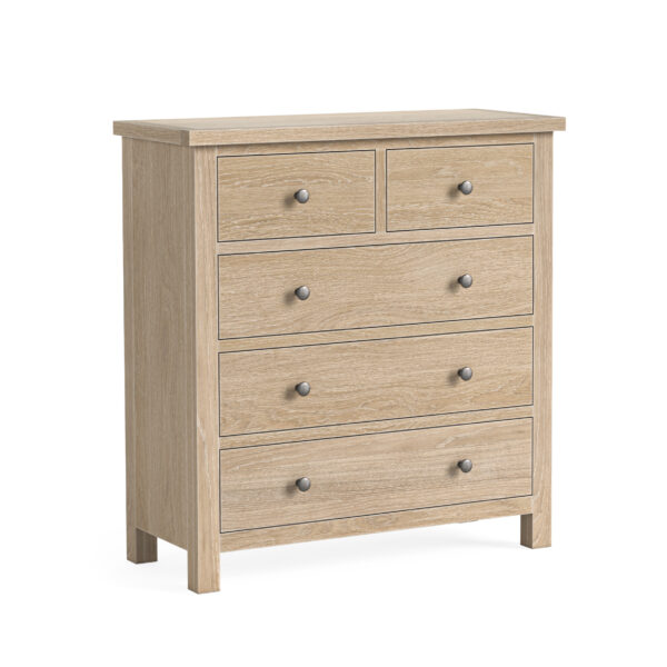Country Oak Chest 2 Over 3